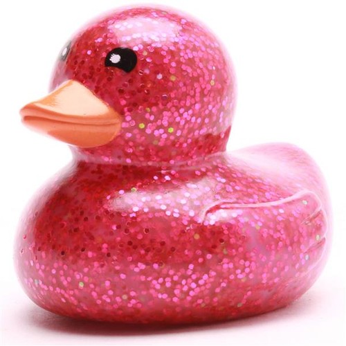 Badeente glitzer violett - badeente,