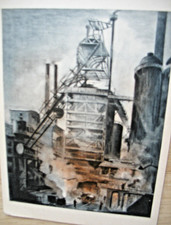 Postkarte Hochofen mit