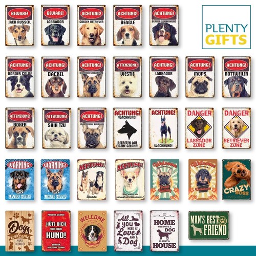 Plenty gifts blechschild hund - blechschild,