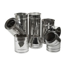 Abzug Futter Zwilling Wand Kamin Ofen Isoliert Starr Rohr Anschlüsse