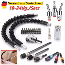 6/18/24x Winkelschrauber Vorsatz Adapter 1/4" Winkelaufsatz Akkuschrauber Bit