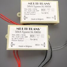 2x Elektronischer Transformator 20-50W 12V Halogen Trafo dimmbar Wasserdicht LED