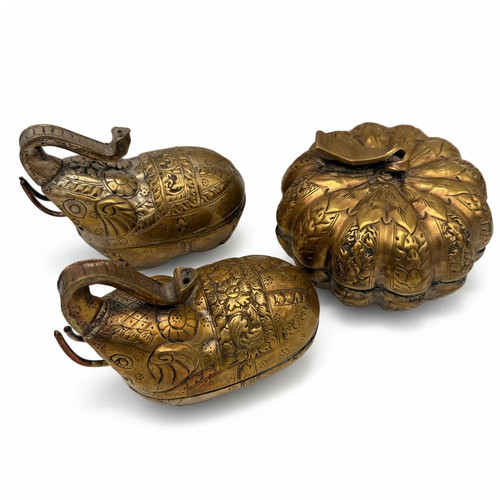 Indische messingdosen - 3,