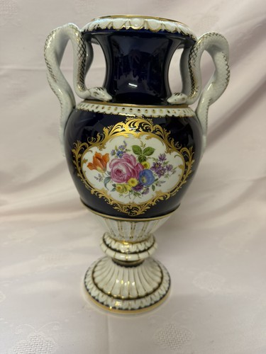 Meissen schlangenhenkelvase - meissen,