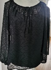 Khujo Tunika Bluse Schwarz