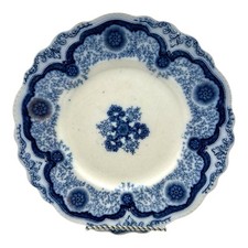 Antique 1900 Flow Blue Wood &