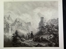 Morganlandschaft, Wilhelm Witthoft, Caspar Johann Nepomuk Scheuren 1850