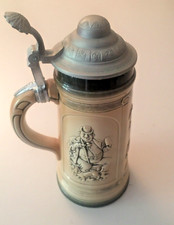 Alter Bierkrug Porzellan mit