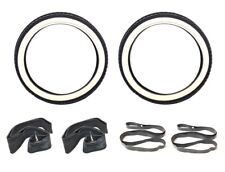 Weisswand Reifen Set 2,50 x 19 Zoll für Motobecane Mobylette M 1 Moped Mokick