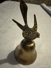 Alte Messing Glocke Vogel Handgefertigt  Made in India