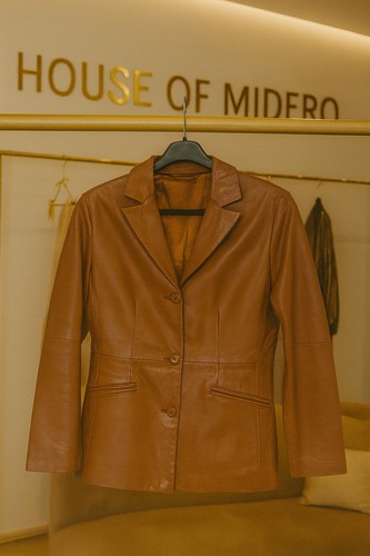 Lederjacke von stefanel xs - von, gr.