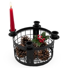 Gitter Korb Advents Kranz