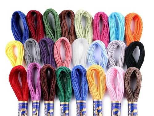 Mix stickgarn spaltgarn - 24,