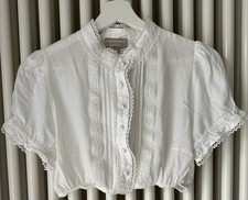 Dirndl Bluse Gr. 40 mit Spitze