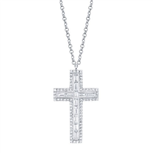 14k weißgold baguette diamant - 14k,