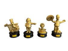 The Simpsons 4 Figuren Gold Sammelfiguren | Burger King 2007 | Bart Nelson Homer