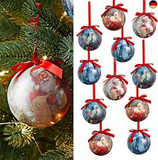 Cepewa Nostalgie Christbaumkugel 12er Set 8 cm Weihnachtskugel Kugeln