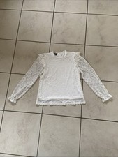 Bluse Langarmshirt Spitze