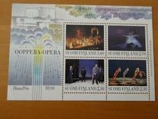 Finnland 1993 Eröffnung Opernhaus Helsinki Mi Bl. 10 postfrisch