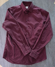 Seidensticker Hemd - Bordeaux - Größe 40 - Langarm
