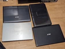 Laptops Job Lot x4 SCHALTET EIN Asus X5DIJ + Samsung NP300V5A + Asus X50N + Acer 5742
