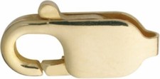 1 Stück Karabiner 11-12 mm, Schmuckkarabiner, Kettenverschluss  333 Gelbgold