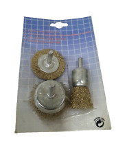 S&R Drahtbürsten Set 3-teilig für Bohrmaschine (B14)