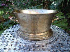 Champagner-Eisbad mit Vintage-Silber-Finish - Weinkühler Eimer Kupferfolie.