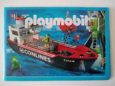 Playmobil Katalog Mini Containerschiff 2005, 7 x 10 cm , Super Zustand