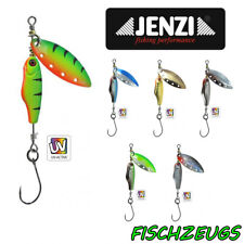 JENZI Spinner Blinker Einzelhaken UV Aktiv Spoon Forelle Barsch Hecht Zander 5g