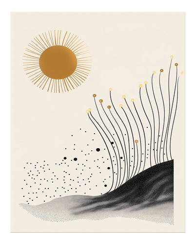Abstrakte sonne und - abstrakte, natur