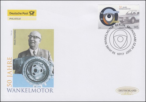 2582 wankelmotor schmuck fdc - wankelmotor,, schmuck-fdc