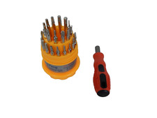 Bit Satz Mini Set Uhrmacher Torx Feinmechanik Werkzeug Schraubenzieher 31 tlg.