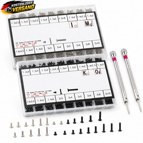 Mini schraubenset 1000 stück - mini,
