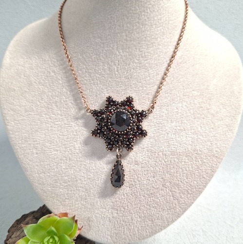 Granat granatschmuck collier - granat,