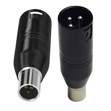 2PC Mini 3 Pin XLR to XLR 48V