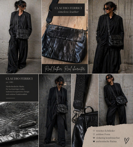 Claudio ferrici leder - leder, tasche