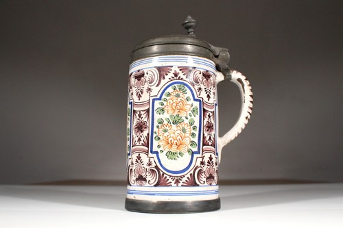 Barocker fayence walzenkrug - barocker,