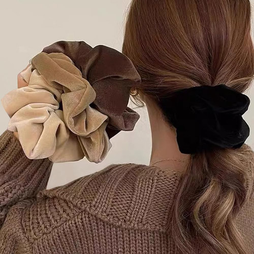 Vintage samt scrunchies - vintage,