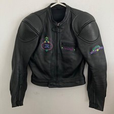 Leder Motorradjacke Gr.50