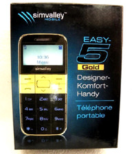 Komfort Senioren Mobile Handy Simvalley Easy-5 PX-3361-675 Gold Ohne Simlock OVP