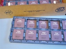 intel Pentium Prozessor 133 MHz A80502133 SY022 Ceramic Gold CPU intel inside