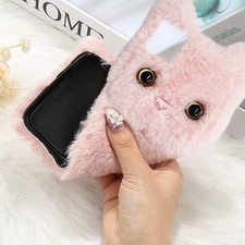 Plüschkatze-Telefongehäuse