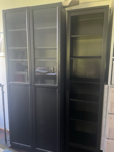 Schwarze vitrine von ikea - schwarze,
