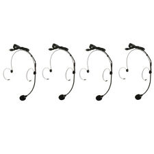 4x 3,5mm Kopfbügel Headset Ohrbügel Mikrofon für Verkabelter Sprachverstärker