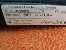 SIEMENS HE56020/01  Backofen Außenscheibe, 00208735 BACKWAGEN , gepflegt