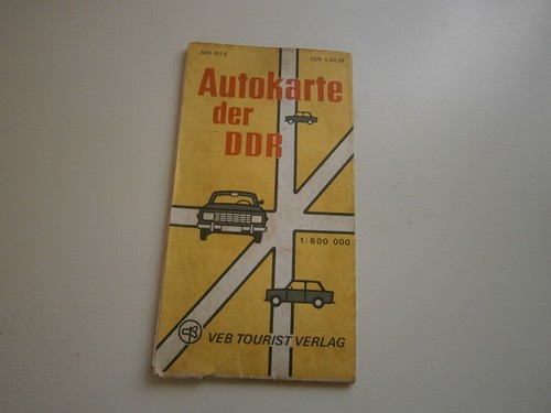 Autokarte der ddr - der, ddr"