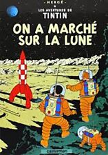 Schritte auf dem MOND - Tim und Struppi tintin Kunstdruck Poster Plakat Moon NEU
