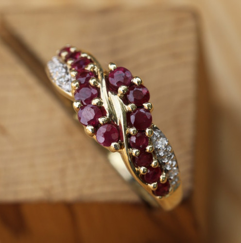 Ring massiver gelbgold - ring, 9