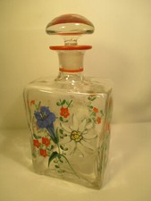 Alte Art Deco Glas Schnaps /
